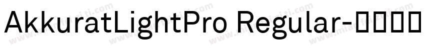 AkkuratLightPro Regular字体转换